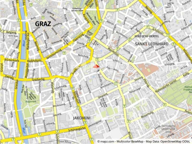 Geolyzer Kartenausschnitt - Stellplatz Graz - Bild 1