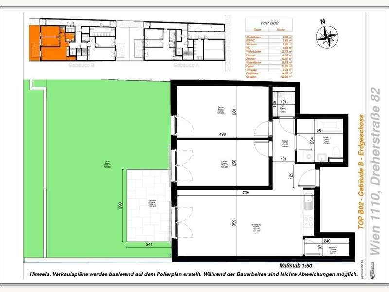 Der Gemeinschaftsgarten für alle Hausbewohner - Eigentumswohnung Wien - Bild 1