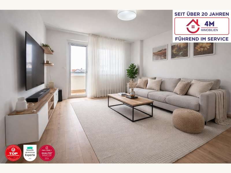 Wohnzimmer Staged - Eigentumswohnung Felixdorf - Bild 1