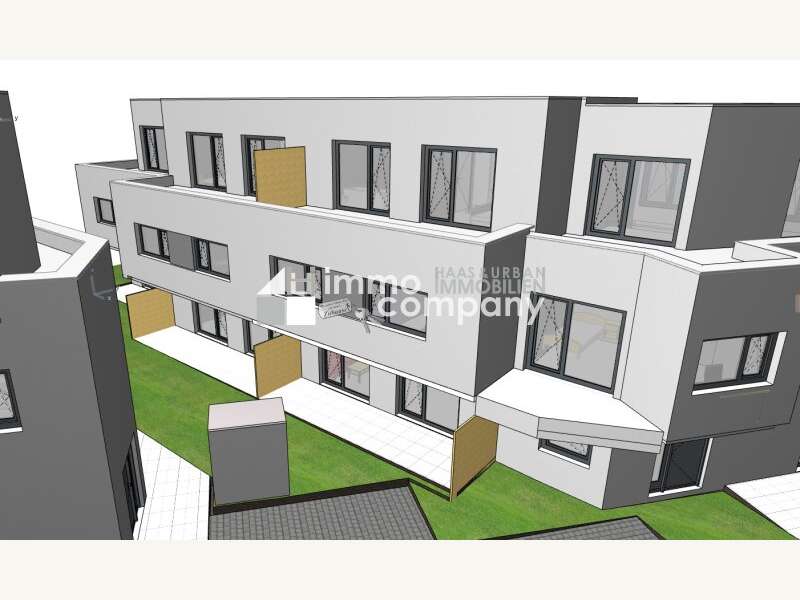 Visualisierung Gartenansicht - Doppelhaushälfte Tribuswinkel - Bild 1