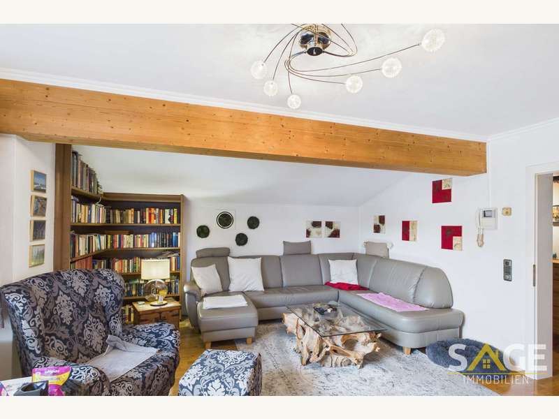 Wohnzimmer - Dachgeschosswohnung Radstadt - Bild 1