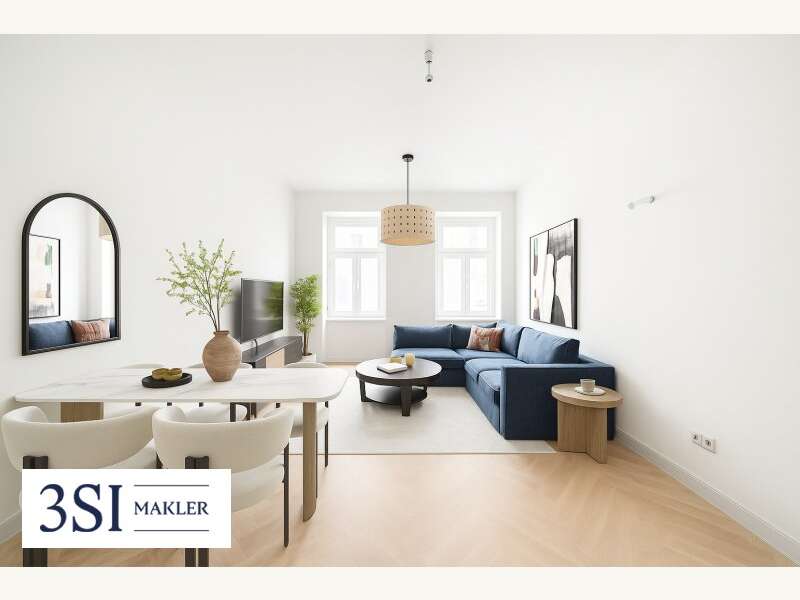Wohnzimmer - Eigentumswohnung Wien - Bild 1