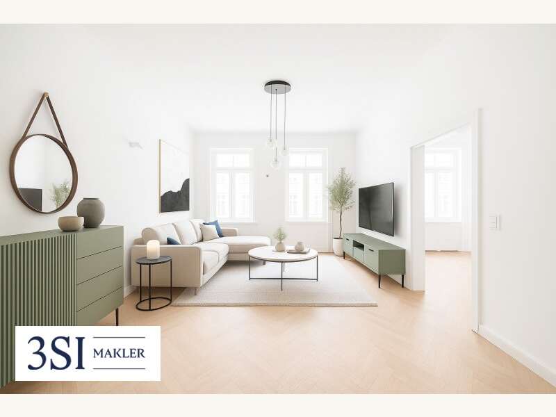 Wohnzimmer - Eigentumswohnung Wien - Bild 1